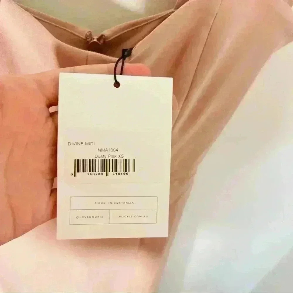 NWT Nookie Divine Midi Dress Dusty Pink - Picture 6 of 8